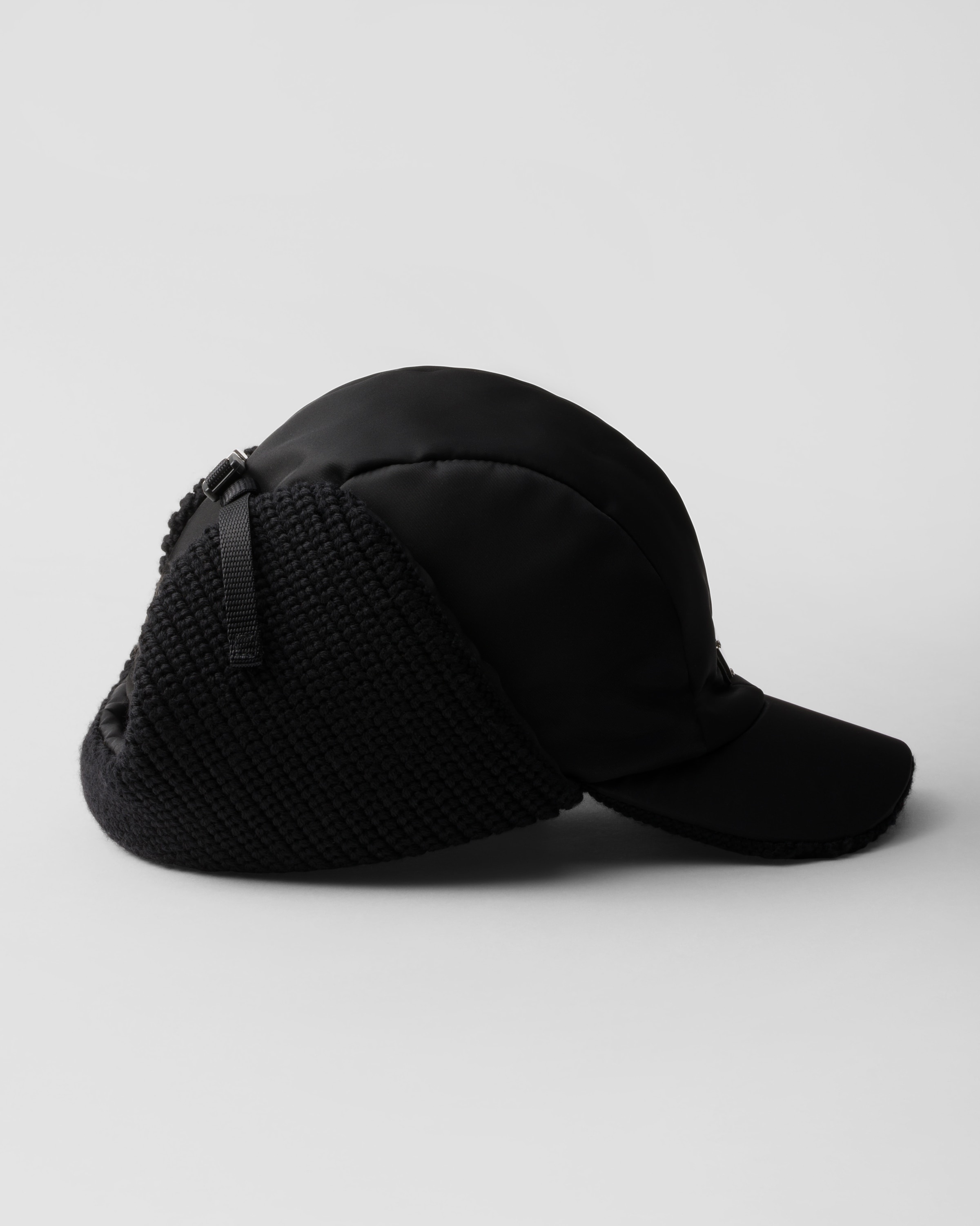 Re-Nylon and wool trapper hat - 3