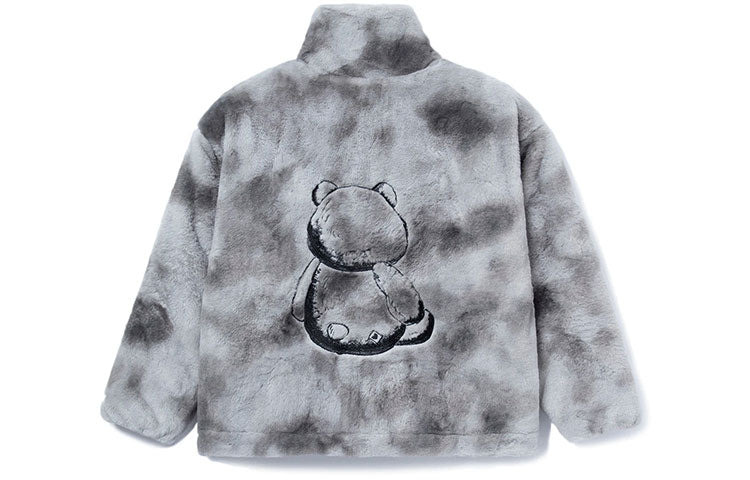 (WMNS) Li-Ning x Disney Toy Story Lotso Logo Polar Fleece Jacket 'Grey Black' AFMR008-3 - 2