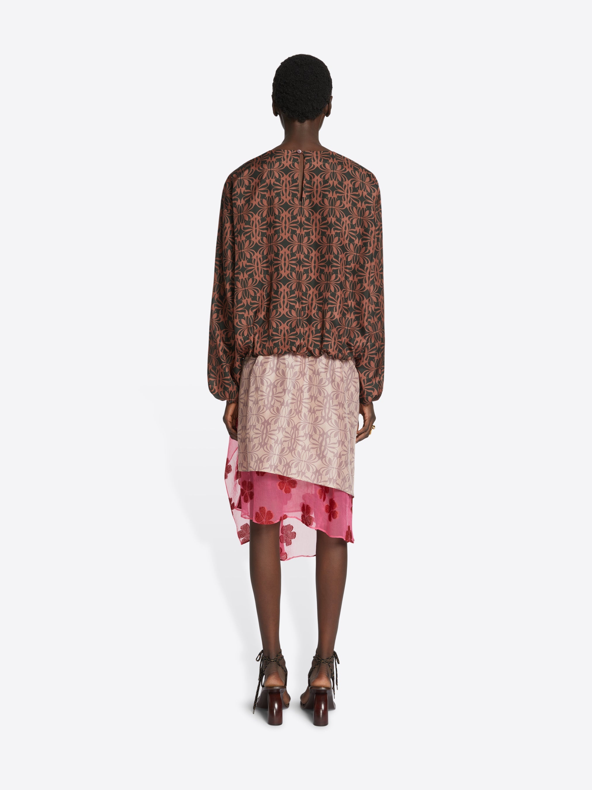 SILK WRAP SKIRT - 4