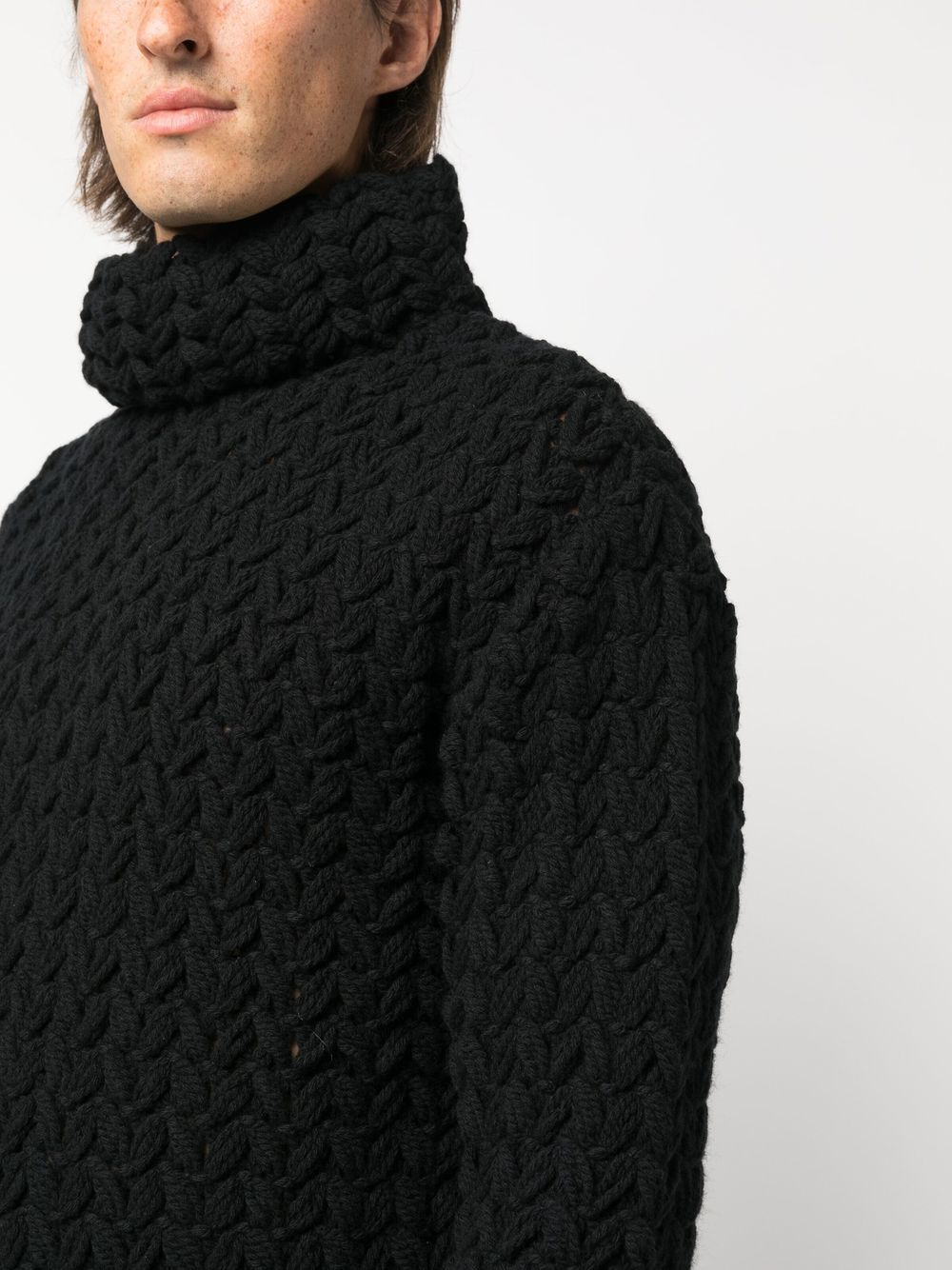 chunky roll-neck jumper - 5
