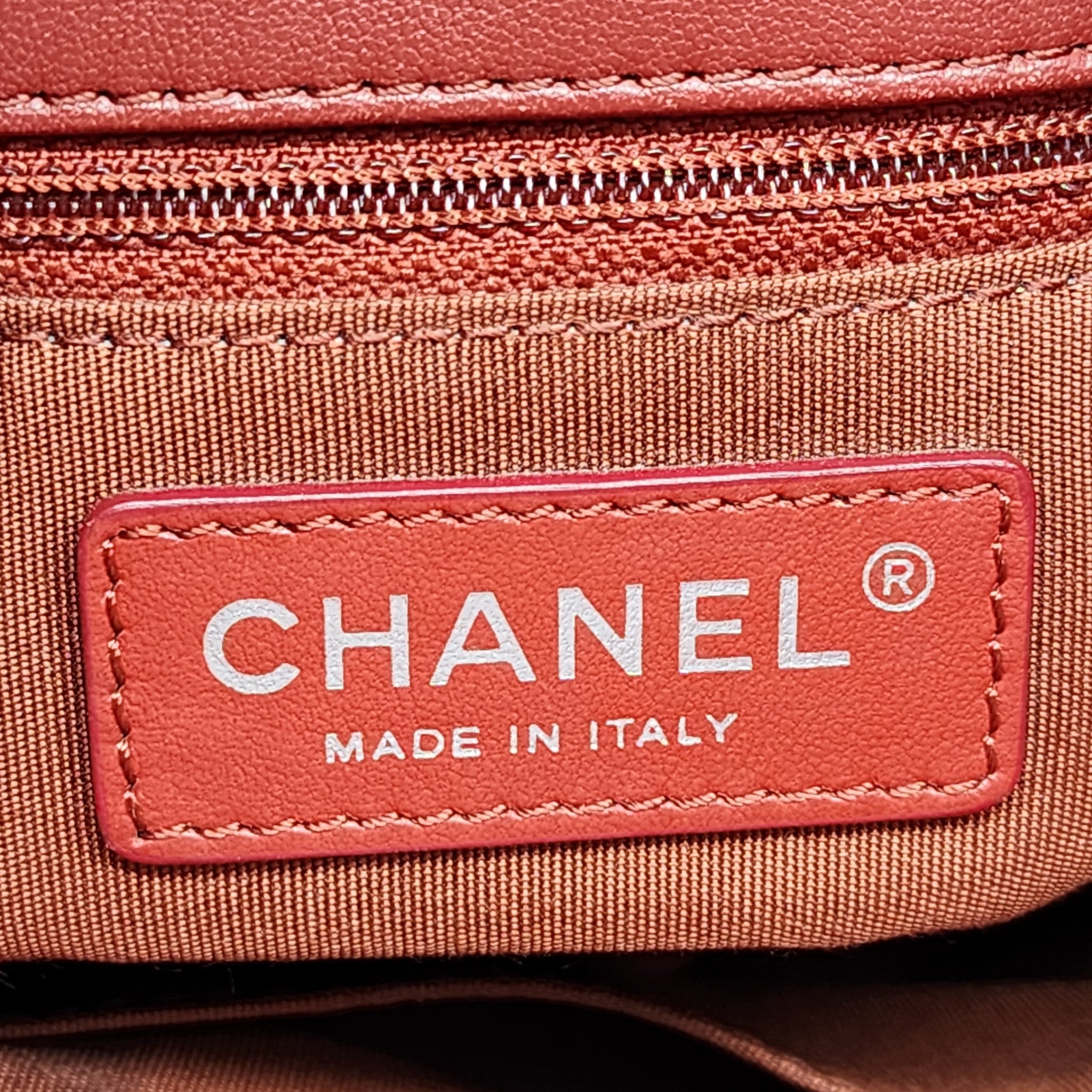 Chanel Urban Delight Quilted Leather Chain Tote in Red - 8
