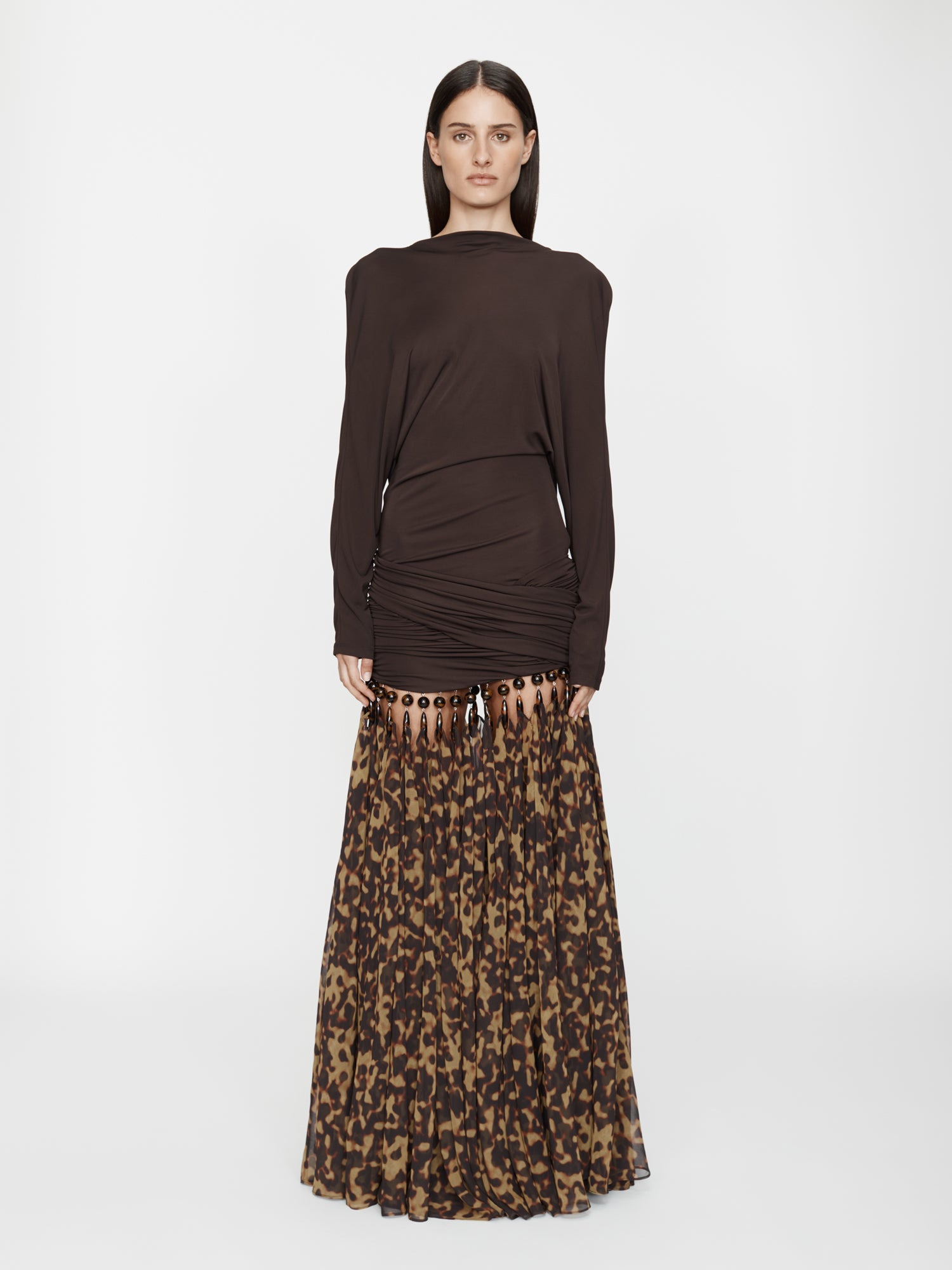 Tortoiseshell Droplet Jersey Gown - 3