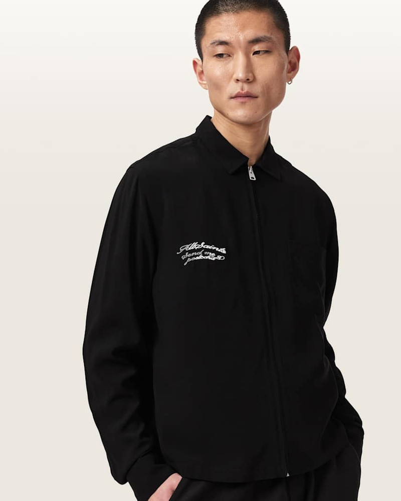 ALLSAINTS BUCK OVERSIZED EMBROIDERED LONG SLEEVE JACKET outlook