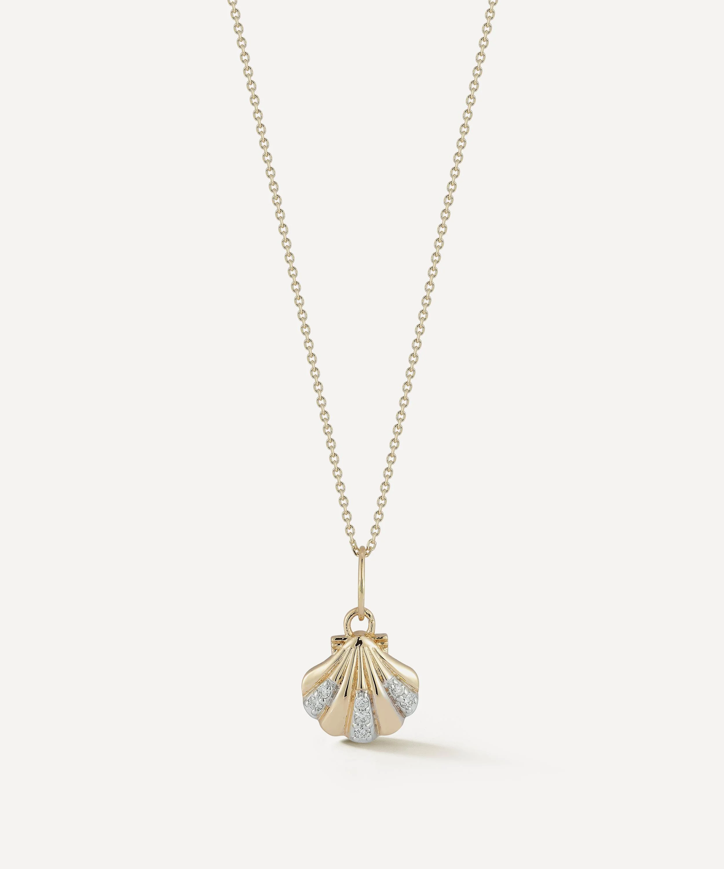 14ct Gold Venus Pendant Necklace - 1