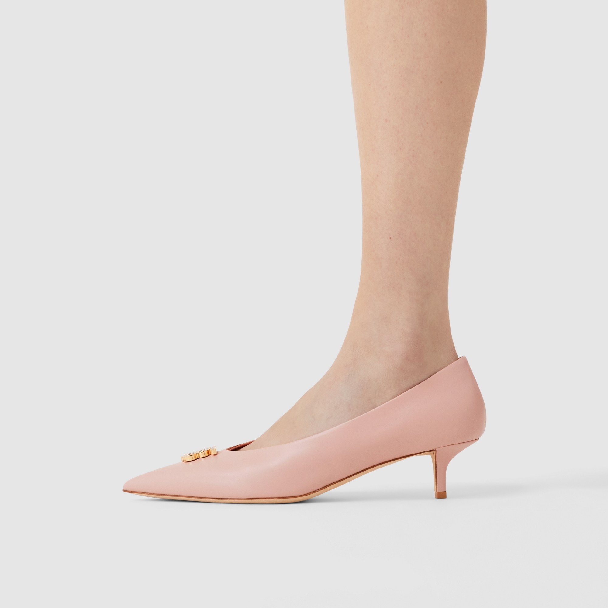 Monogram Motif Leather Point-toe Pumps - 4