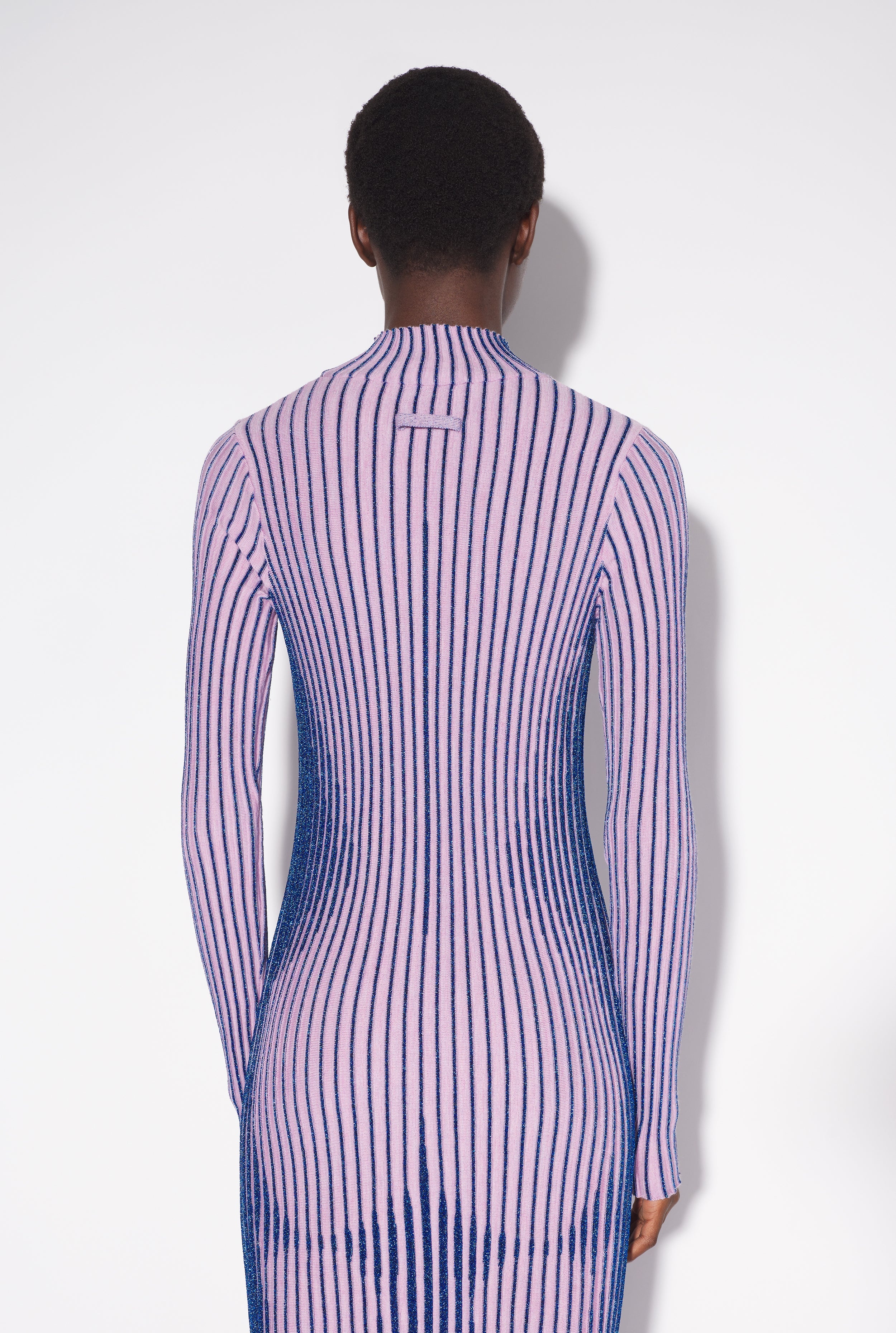 THE PINK LUREX TROMPE L’OEIL DRESS - 5