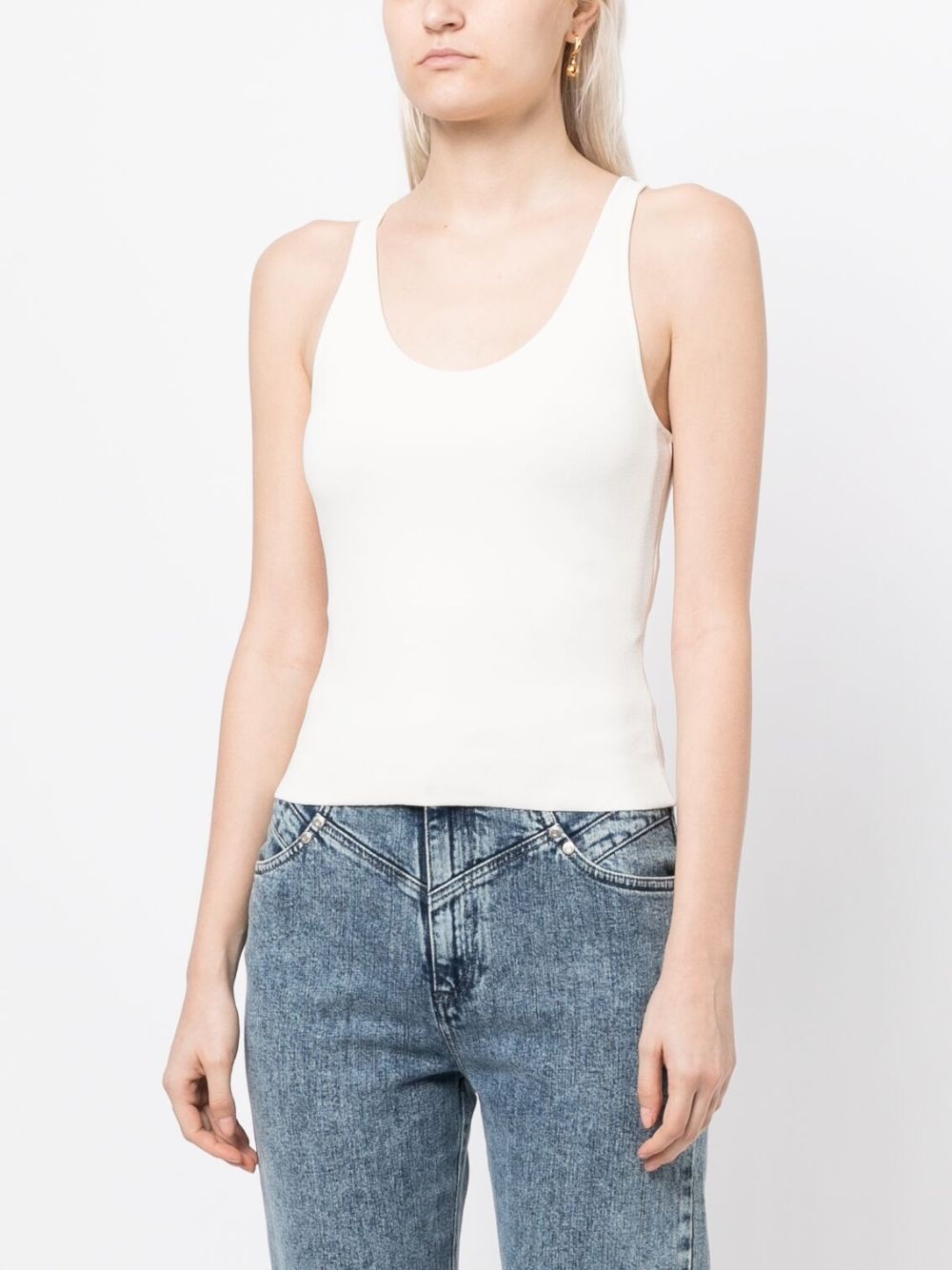 sleeveless racerback tank top - 3