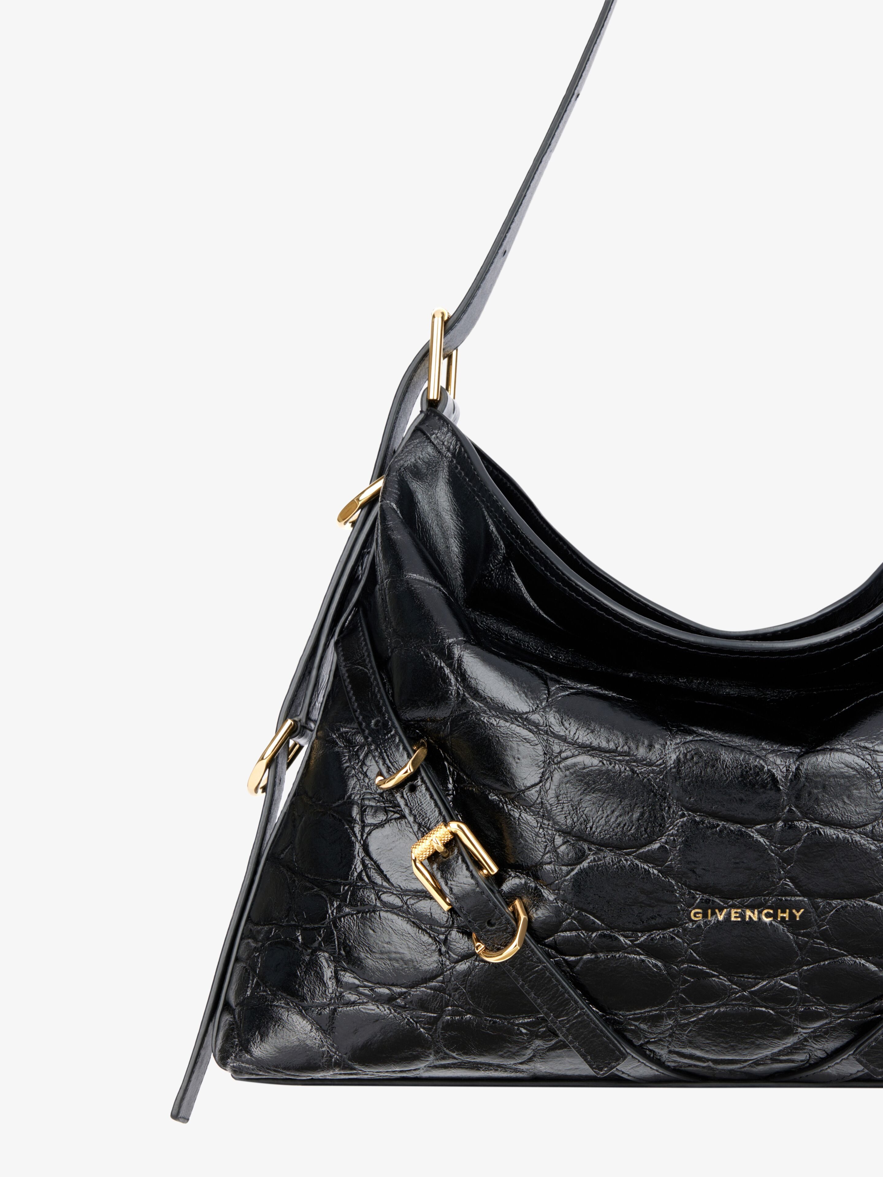 MEDIUM VOYOU BAG IN CROCODILE EFFECT LEATHER - 6