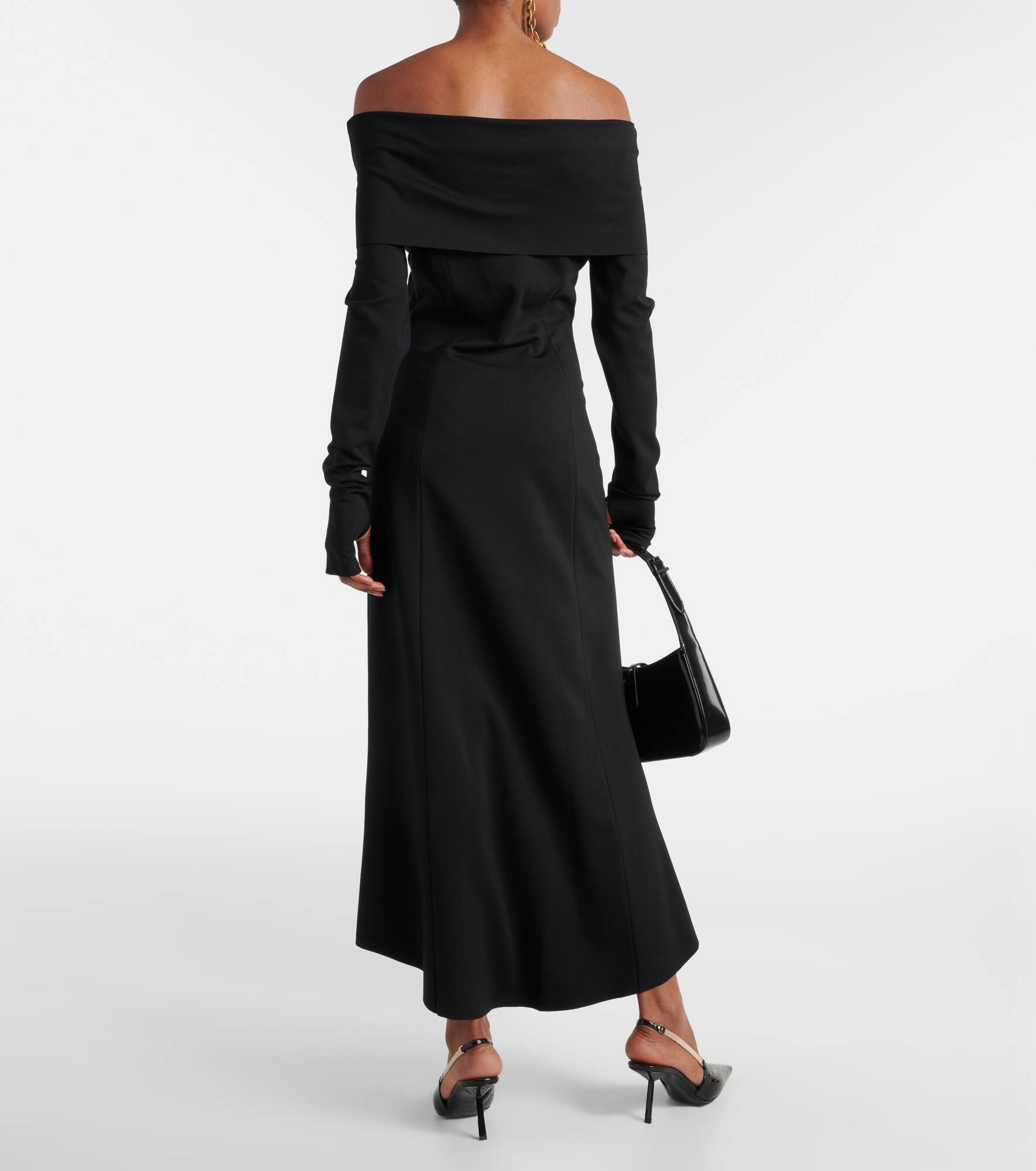 Off-shoulder maxi dress - 3