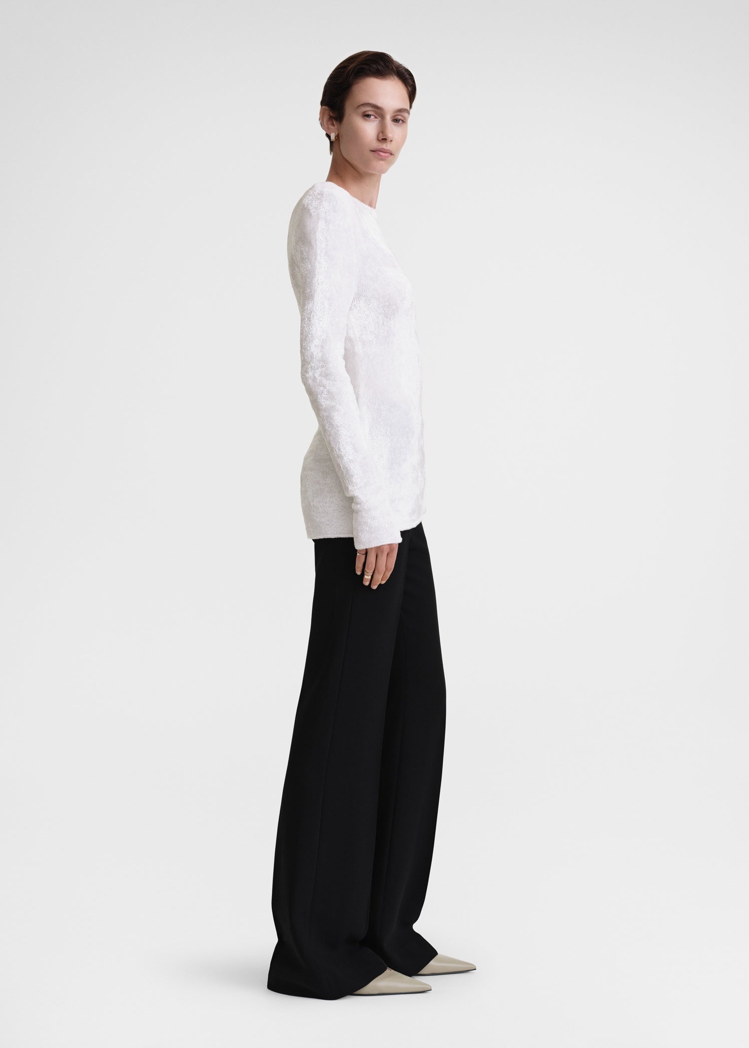 Slim chenille knit white - 3