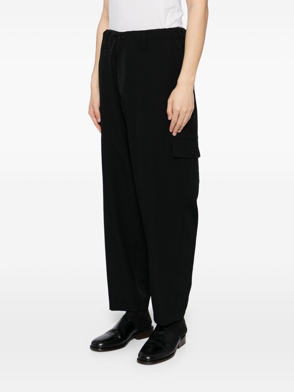 wool gabardine trousers - 3