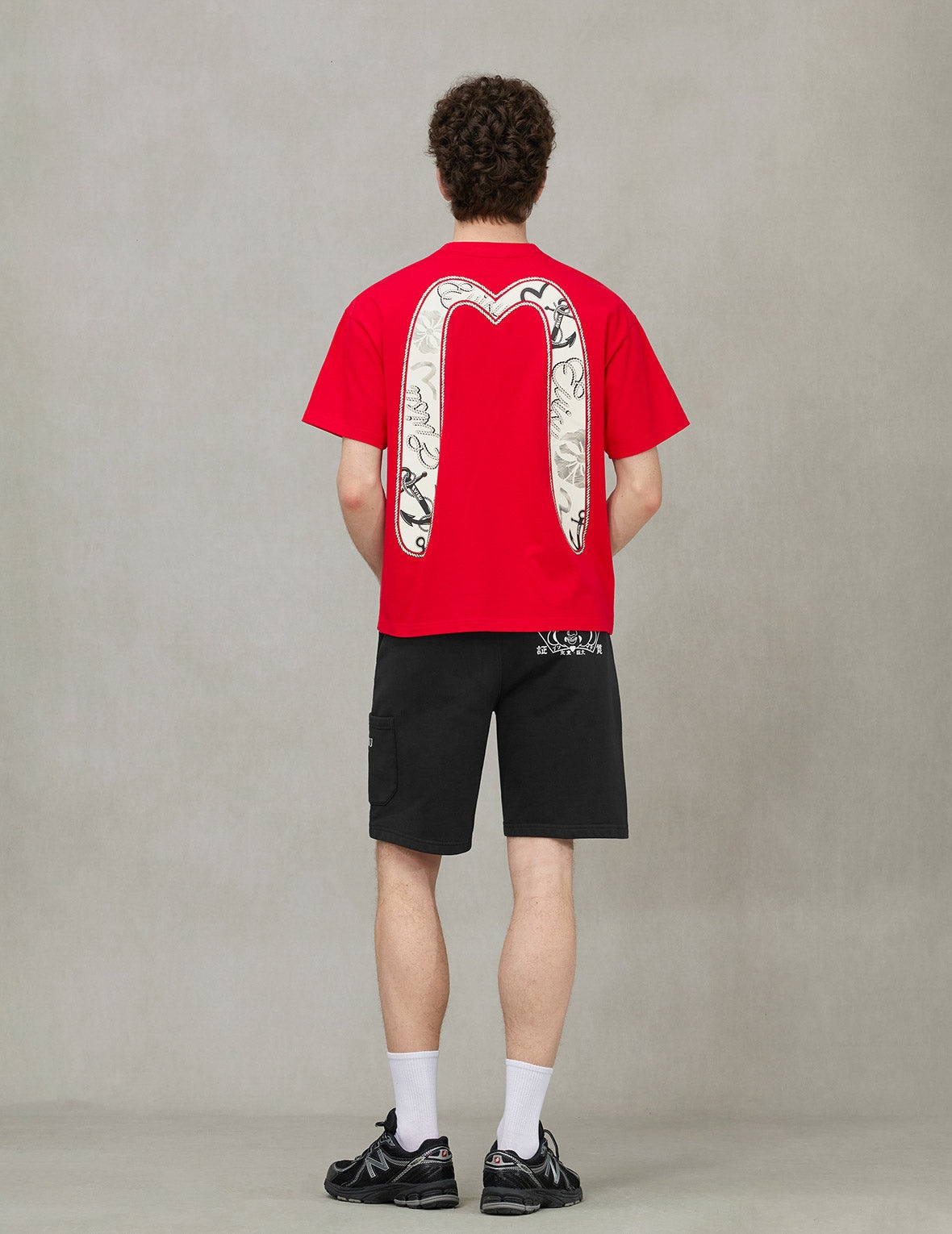 Godhead Print Relax Fit Sweat Shorts - 4