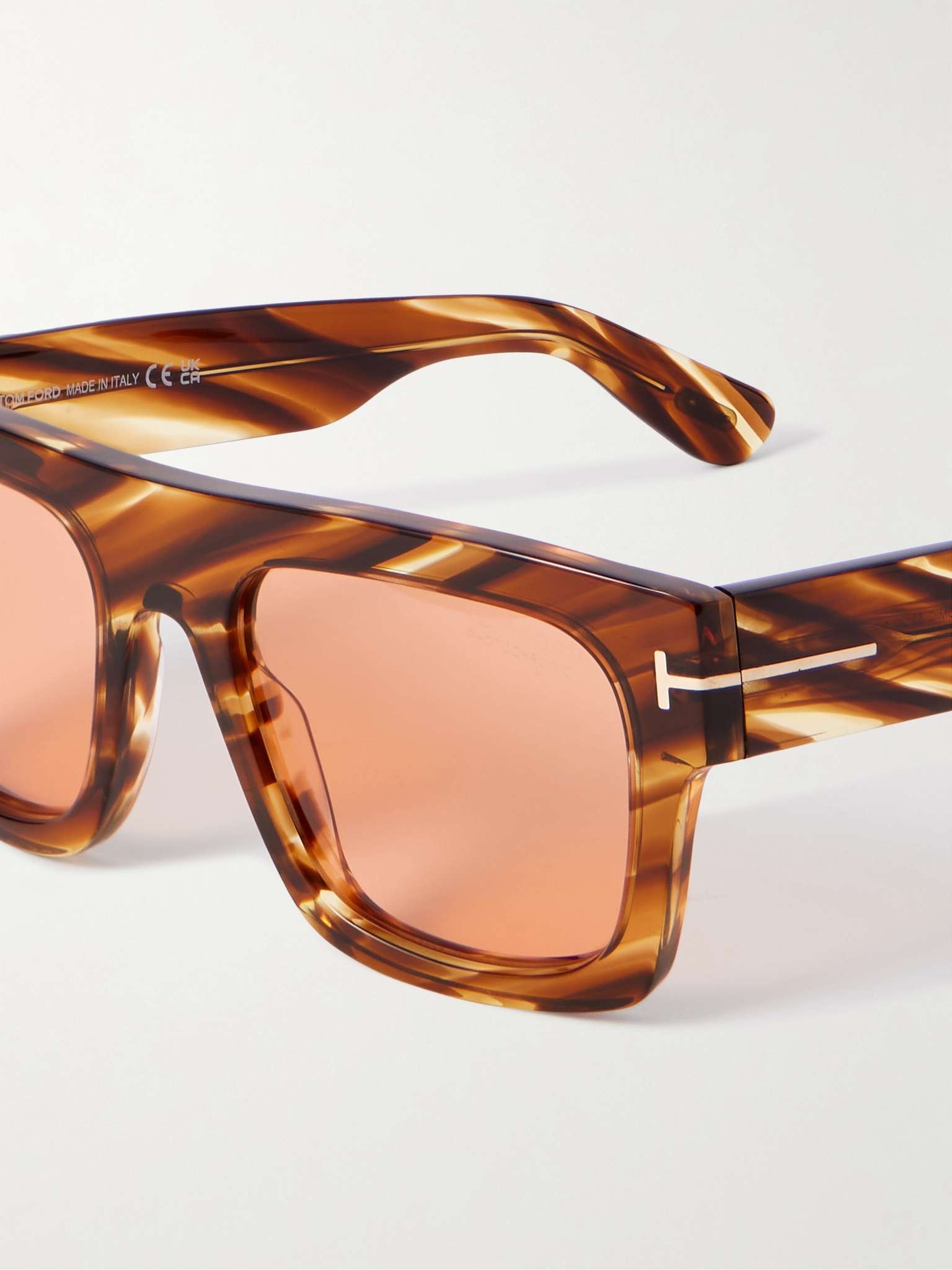 Fausto Square-Frame Tortoiseshell Acetate Sunglasses - 3