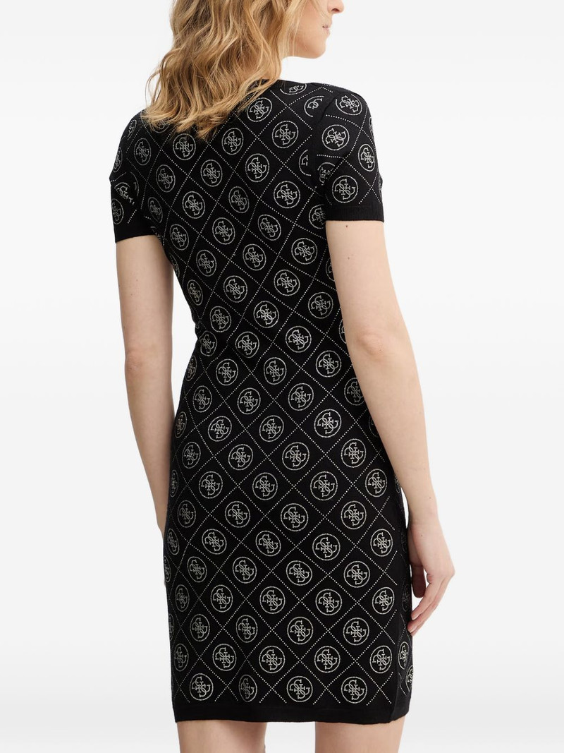 4G rhinestone-embellished mini dress 3