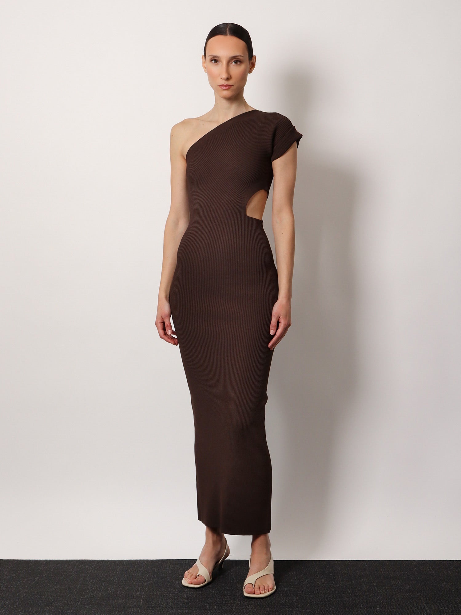 Max Mara Arda 1234 ribbed stretch viscose dress