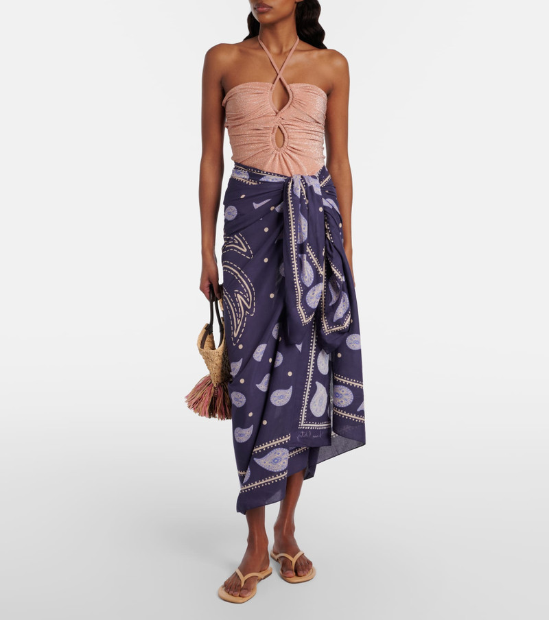 Johanna Ortiz Printed cotton beach cover-up outlook