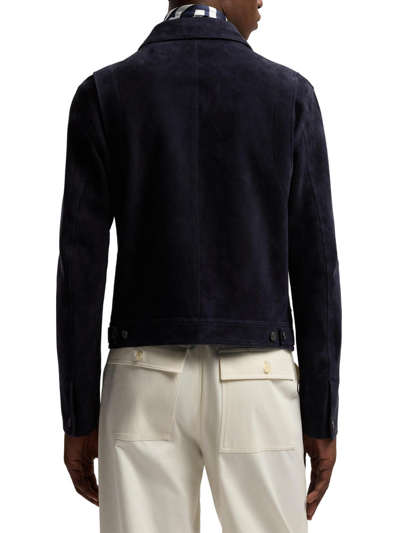 Men's Suede Jacket - Classic Chairman Navy 5