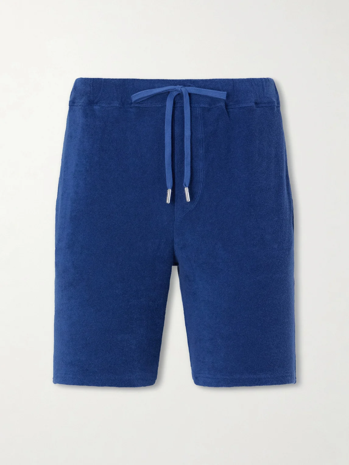 Slim-Fit Cotton-Terry Drawstring Shorts - 1