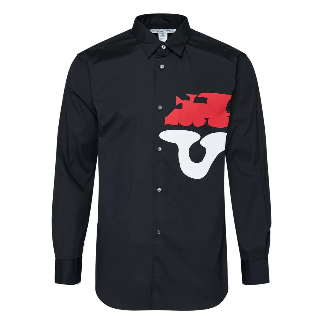 Graphic Print Long Sleeve Shirt - 1