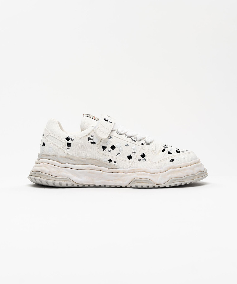 Maison MIHARAYASUHIRO "KEITH" OG Sole Embellished Canvas Low-top Sneaker outlook