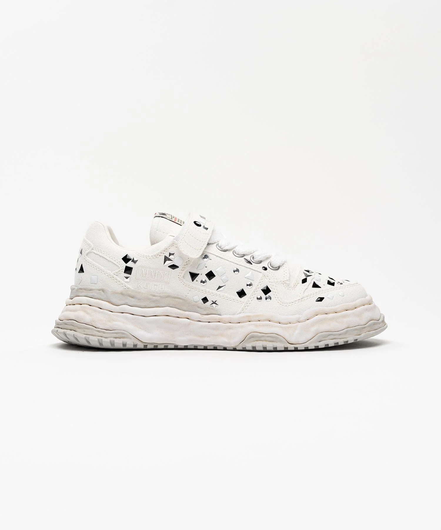 "KEITH" OG Sole Embellished Canvas Low-top Sneaker - 1