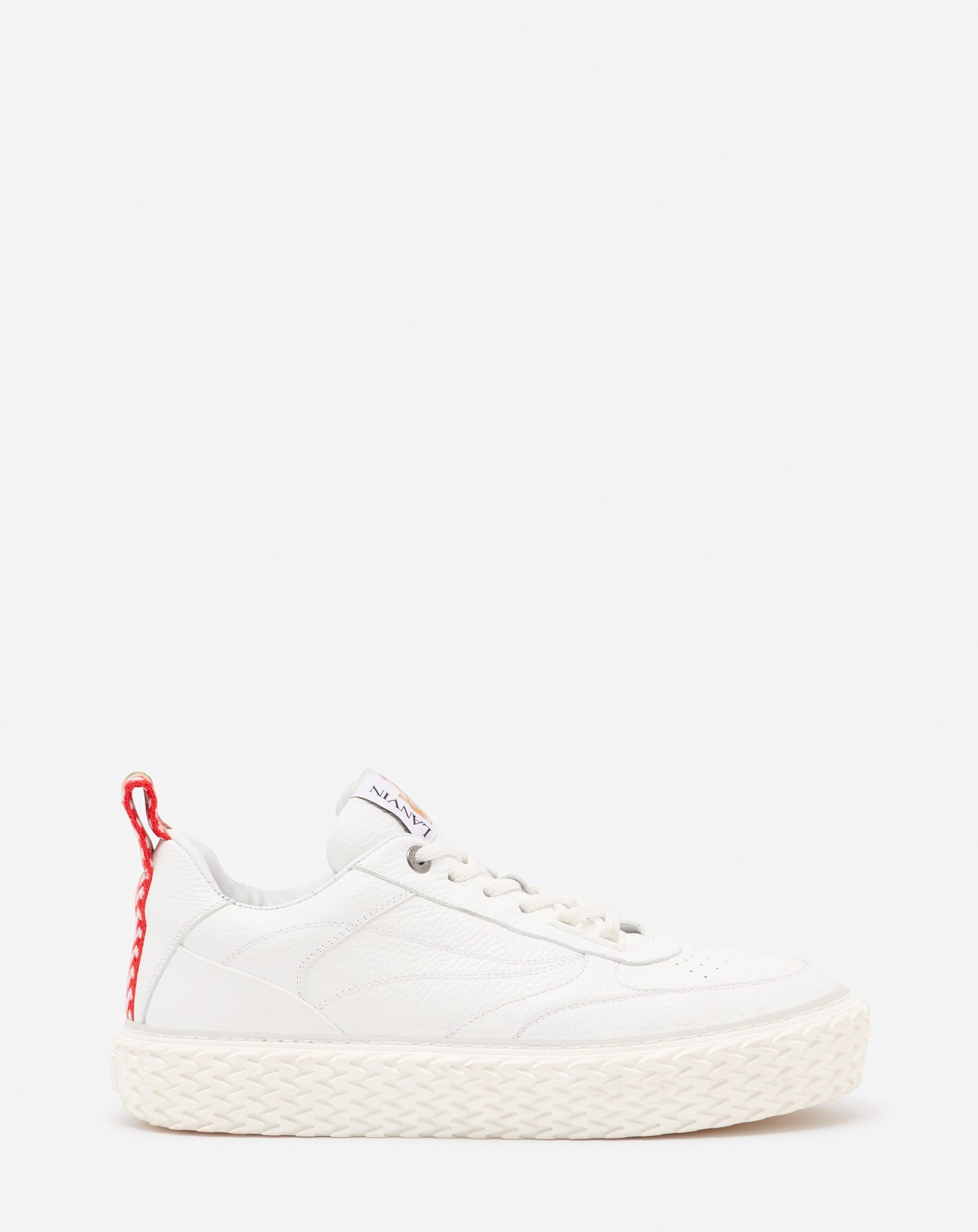 CURBIES LOW-TOP SNEAKERS IN GRAINED LEATHER - 1