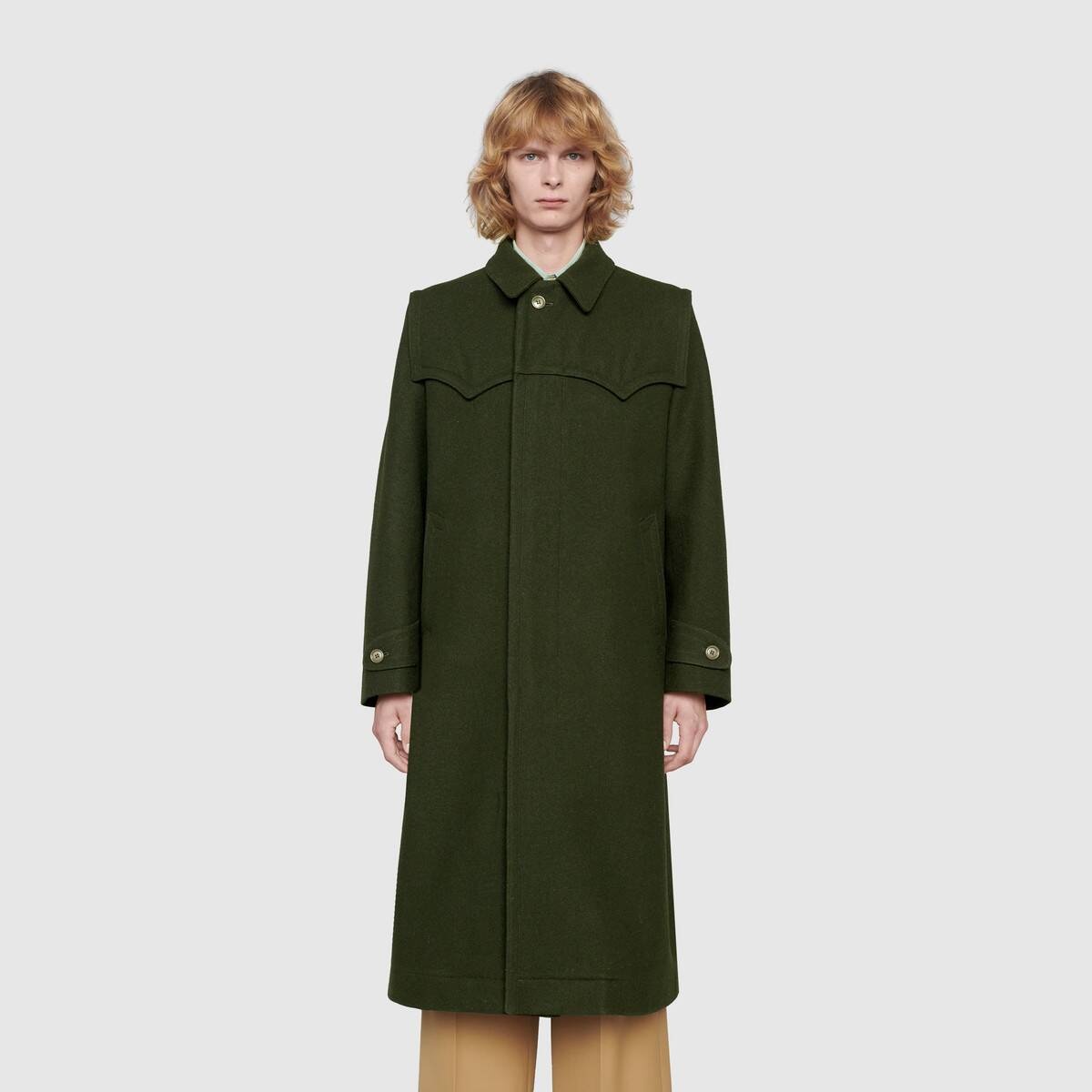 Wool loden coat - 3