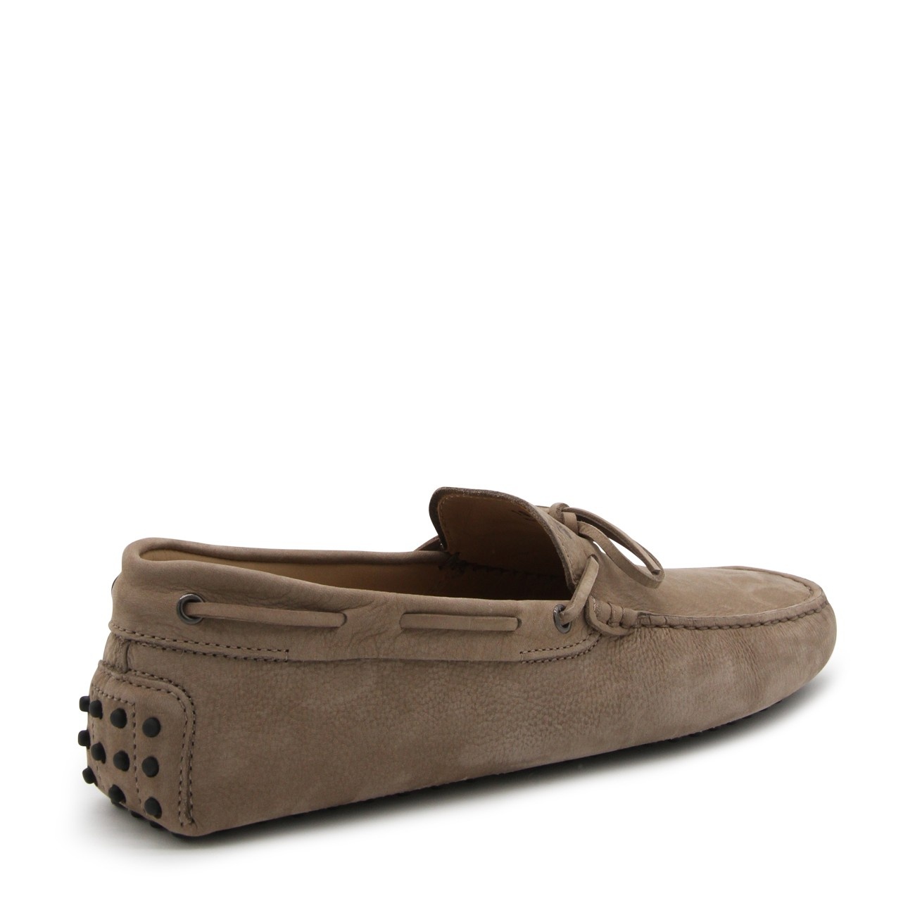 beige suede gommino loafers - 3