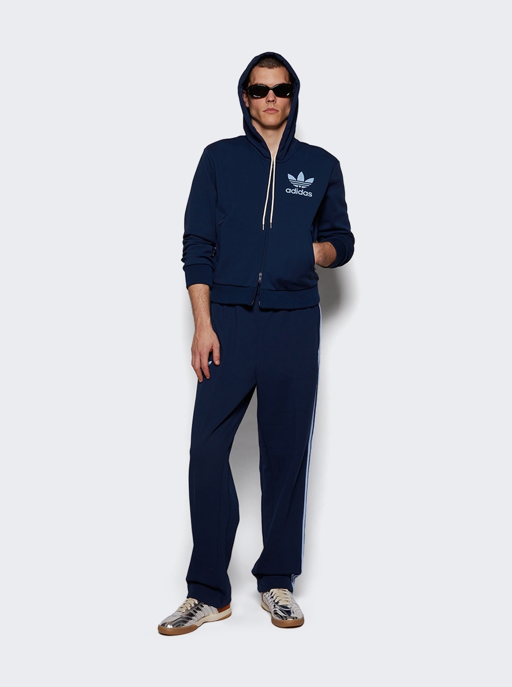 X Wales Bonner Track Hoodie Collegiate Navy - 2