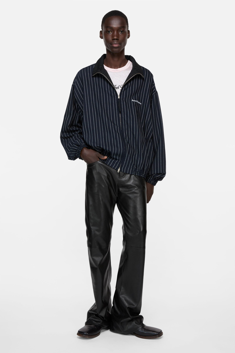 Acne Studios Striped zip jacket - Navy/white outlook