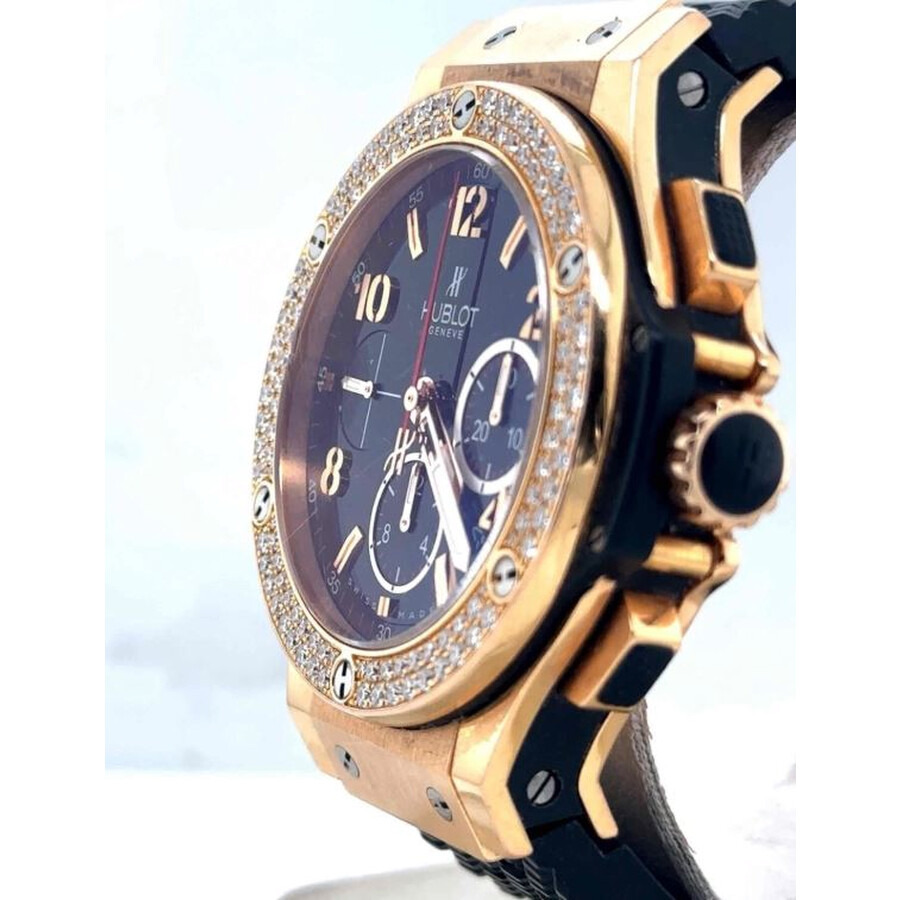Pre-owned Hublot Big Bang Chronograph Diamond Black Dial Men's Watch 341.PX.130.RX.114 - 2