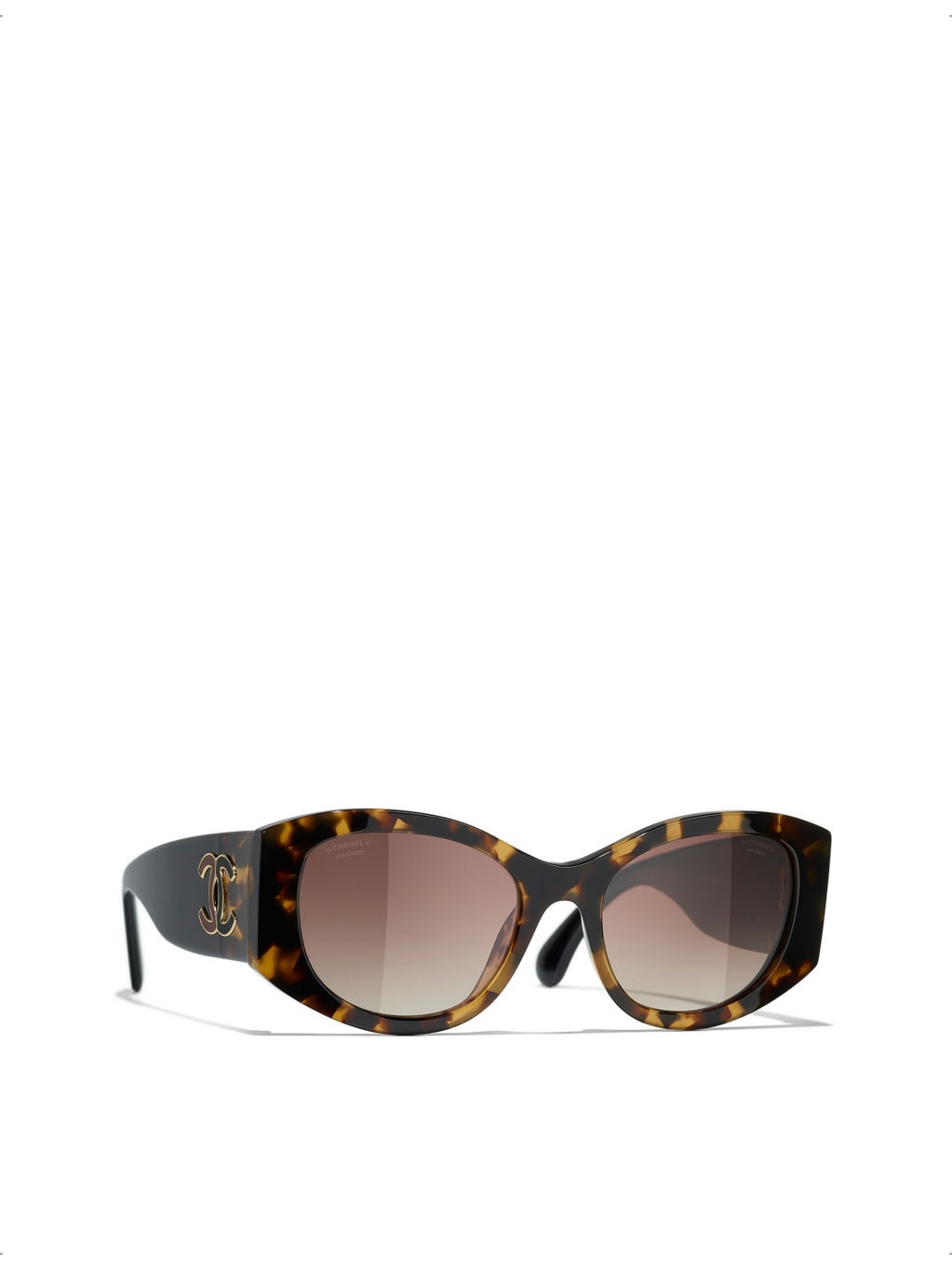 CH5524 irregular-frame tortoiseshell acetate sunglasses - 2