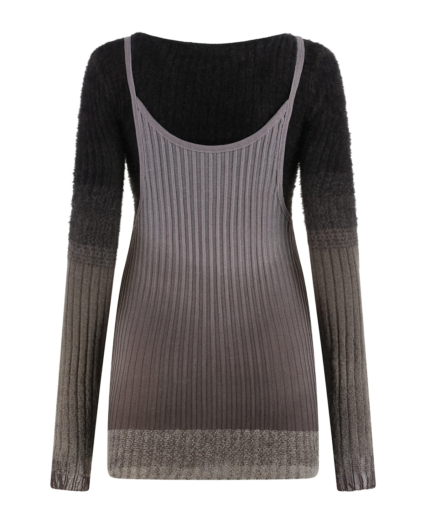 Ribbed Knit Dress - 2