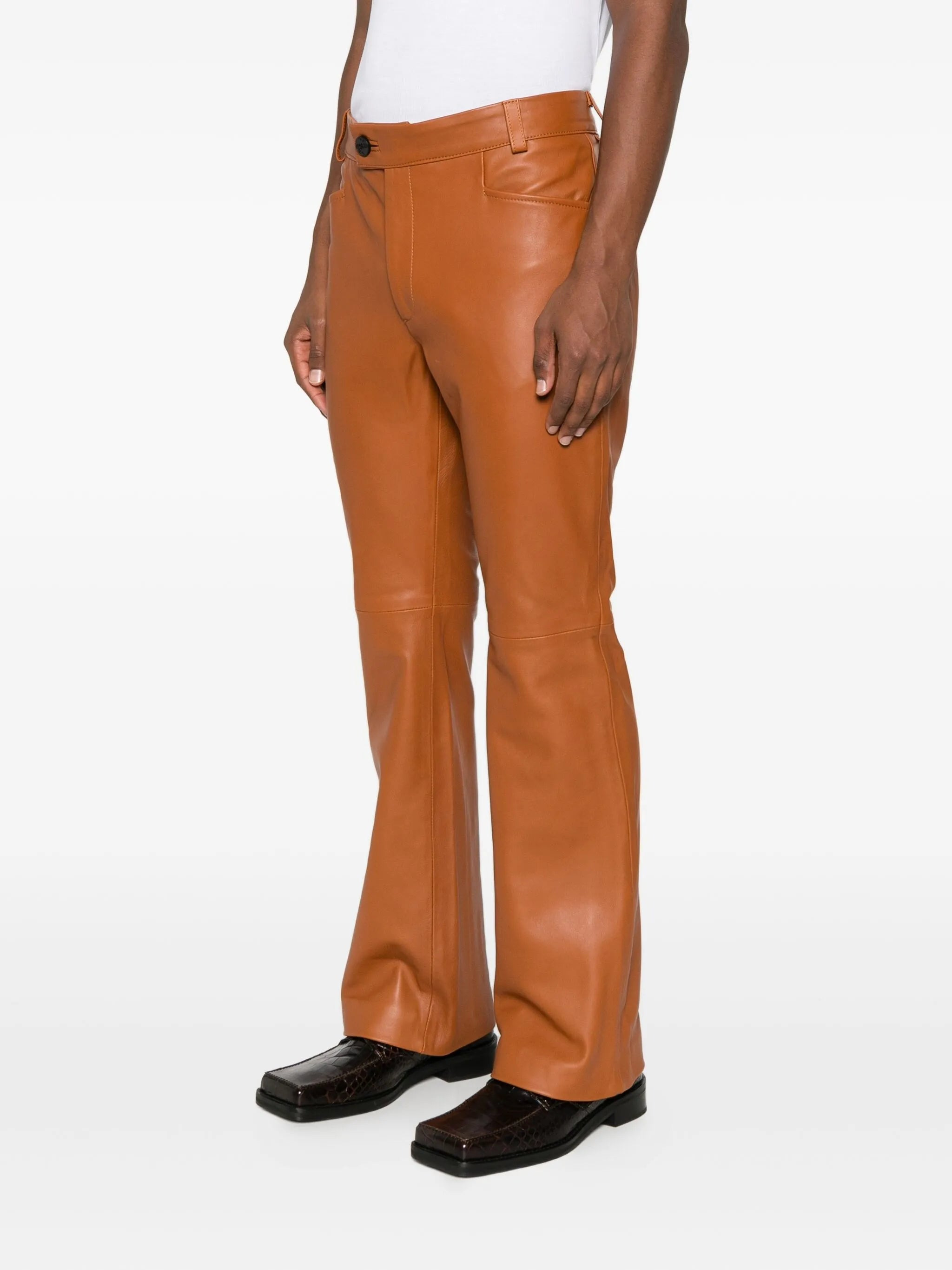 Ernest W. Baker Leather Trousers - 4