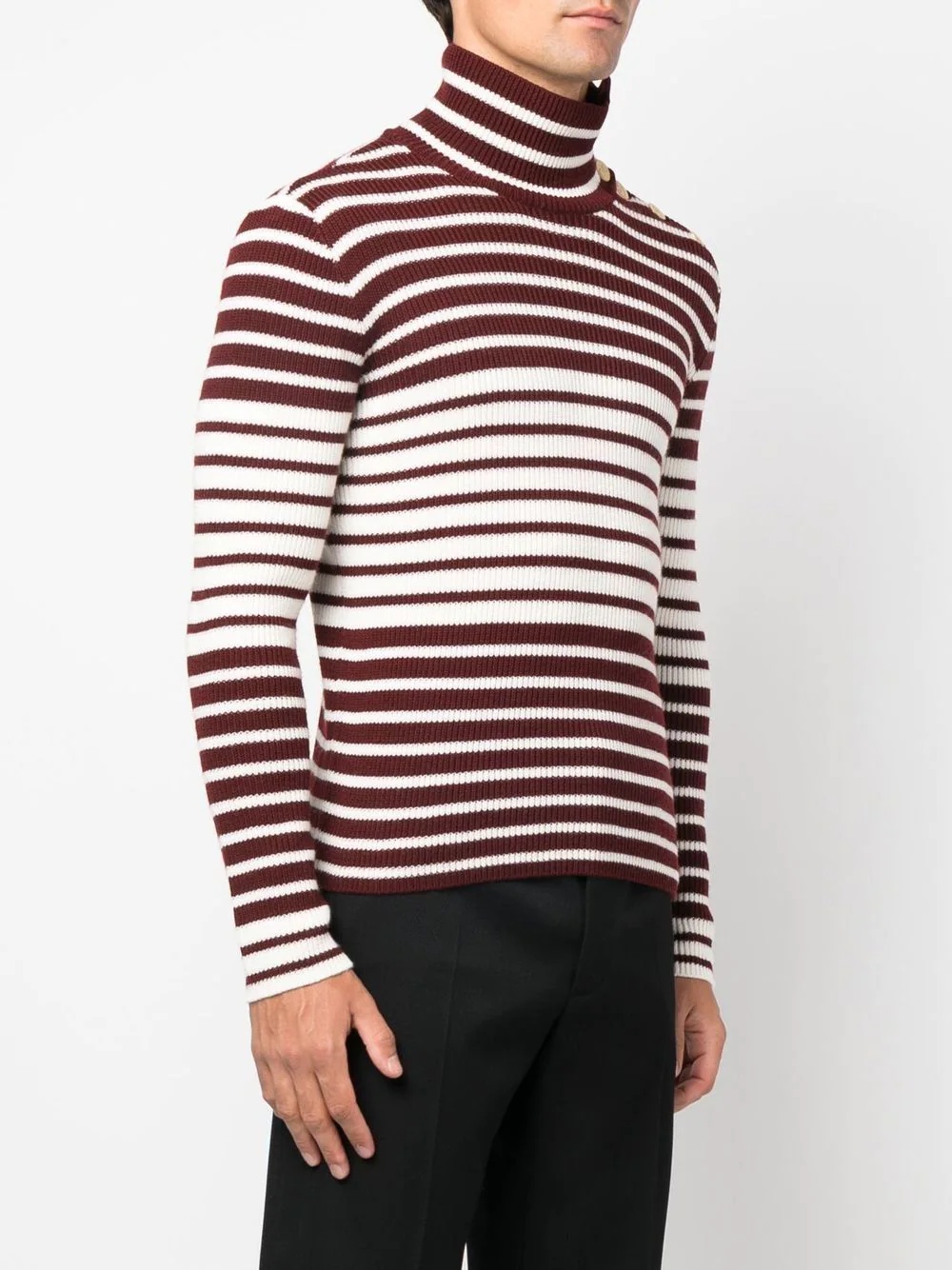 striped wool jumper - 3