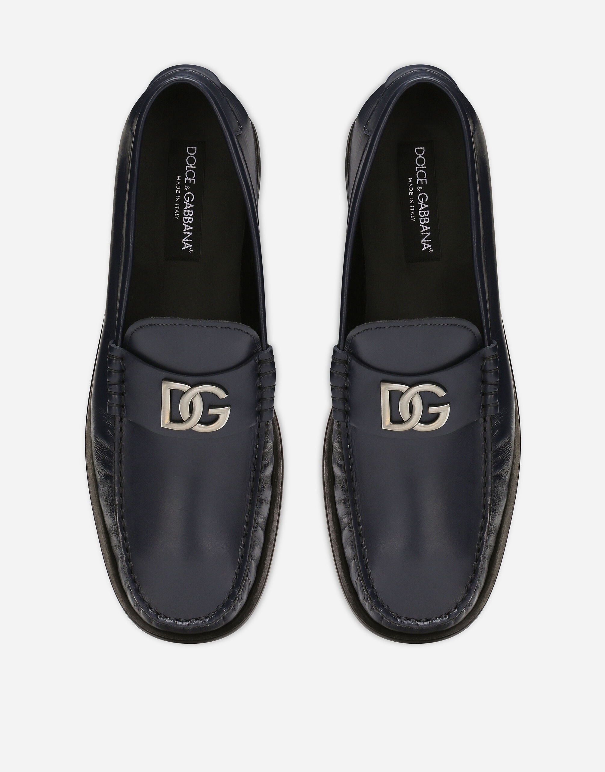Brushed calfskin loafers - 4