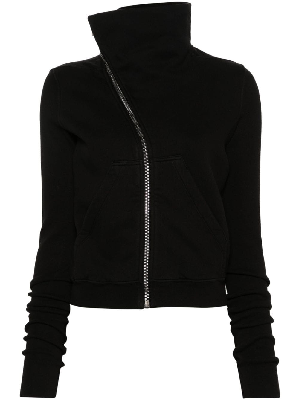 zip-up cotton sweatshirt - 1