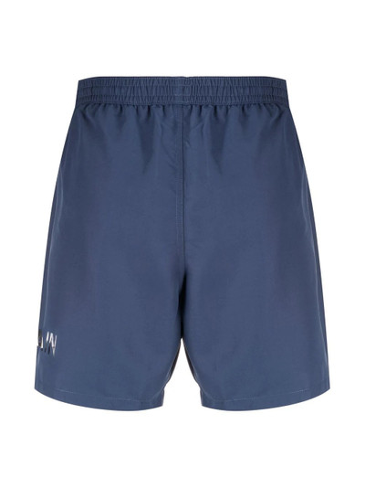 Balmain side logo-print swim shorts outlook