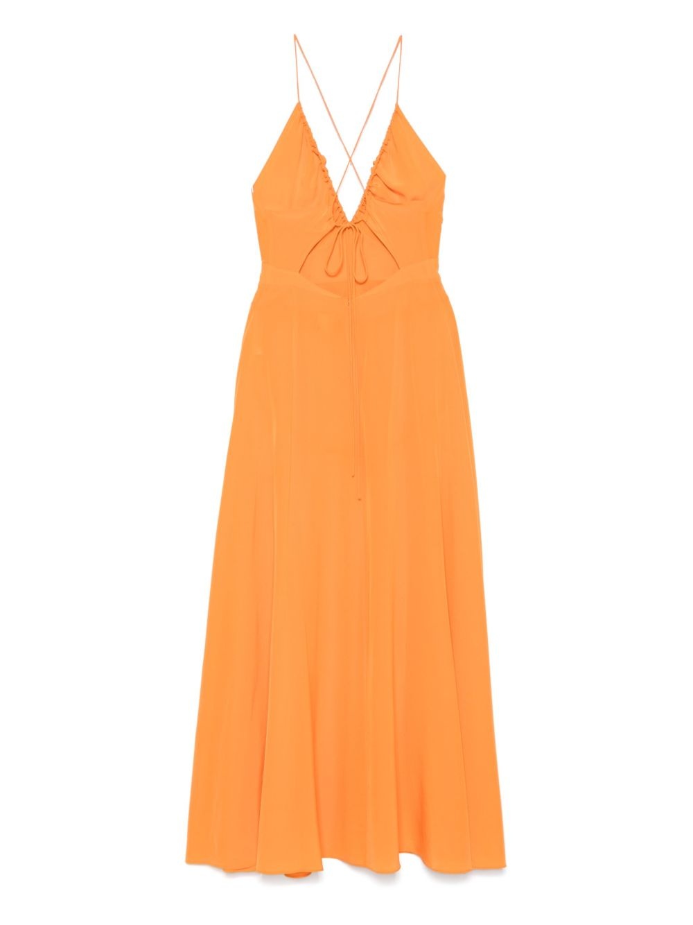 silk maxi dress - 2