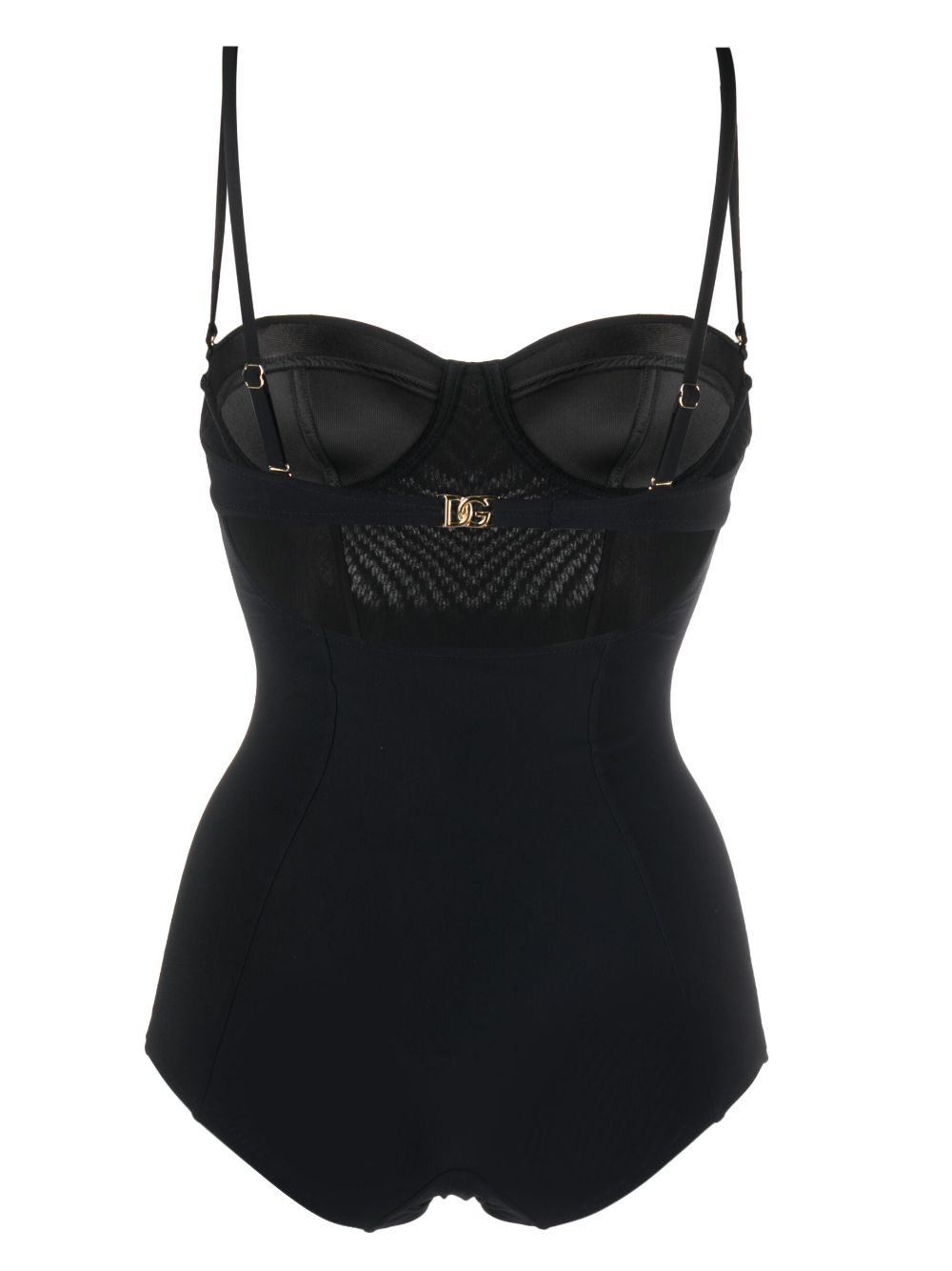 logo-plaque swimsuit - 2