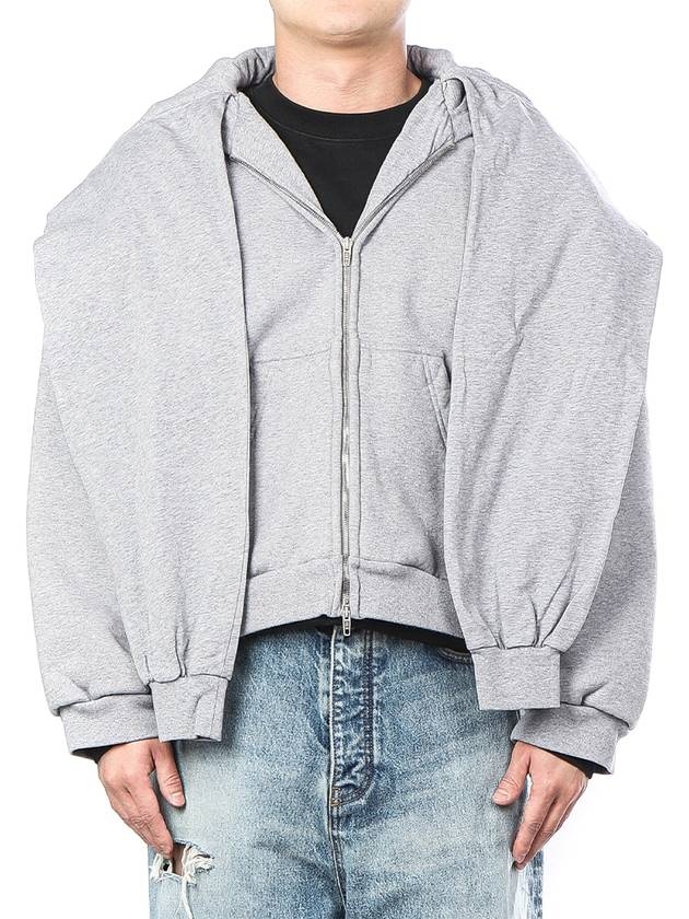 Incognito Zip-Up Hoodie Grey - 2