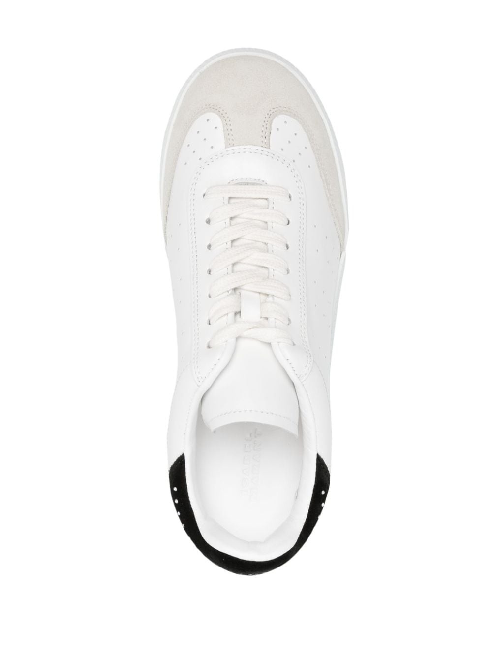 Beth crystal-embellished leather sneakers - 7