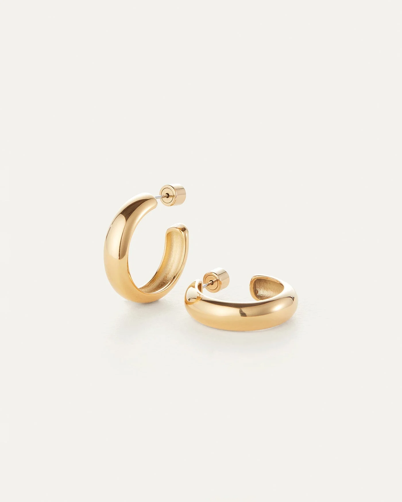 Staple Hoop Earrings - Medium - 1