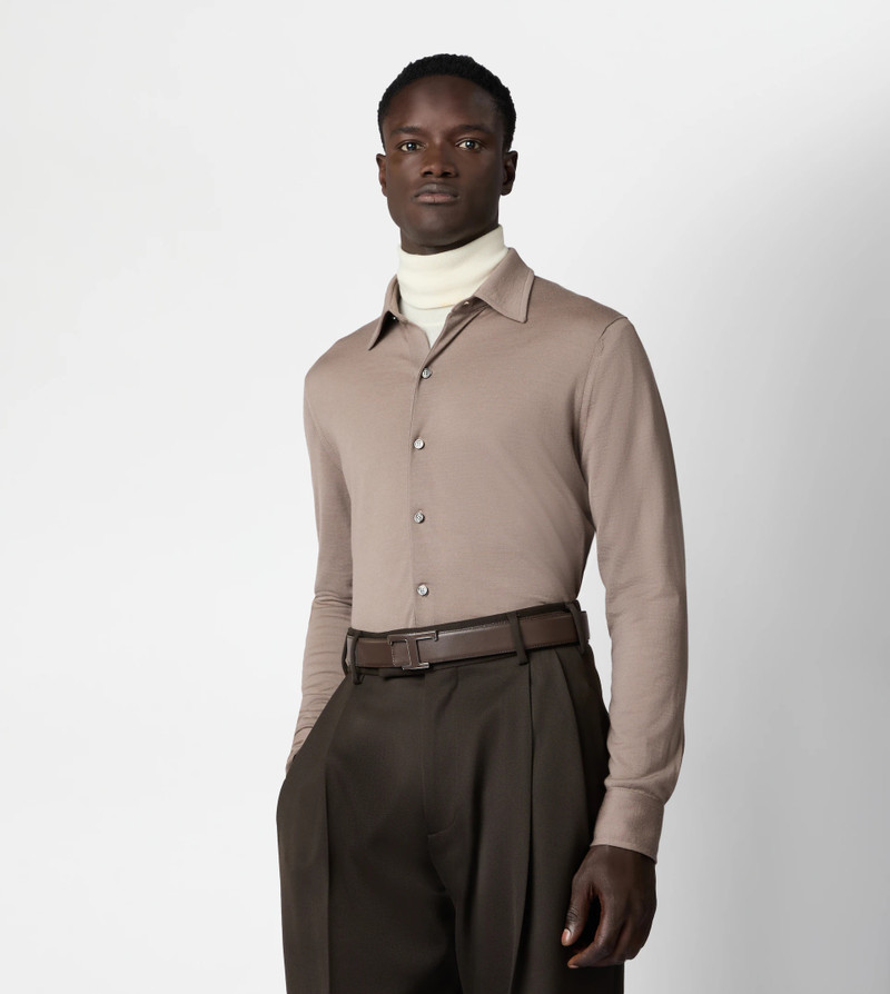 Tod's SHIRT IN T15 WOOL - BEIGE outlook