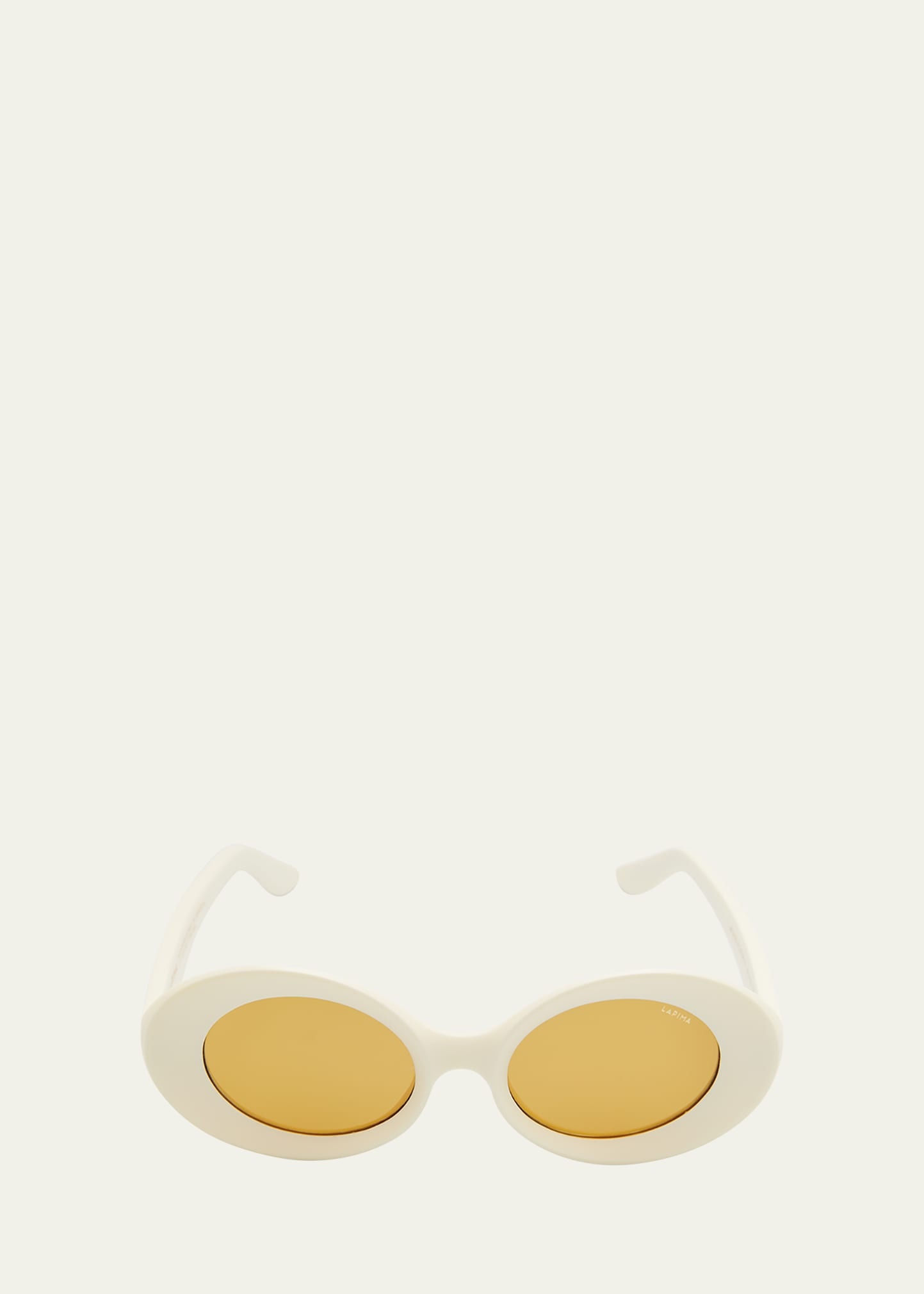 Mirrored Oval Acetate Sunglasses - 3