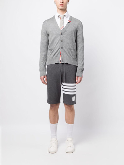 Thom Browne RWB-stripe wool-blend cardigan outlook