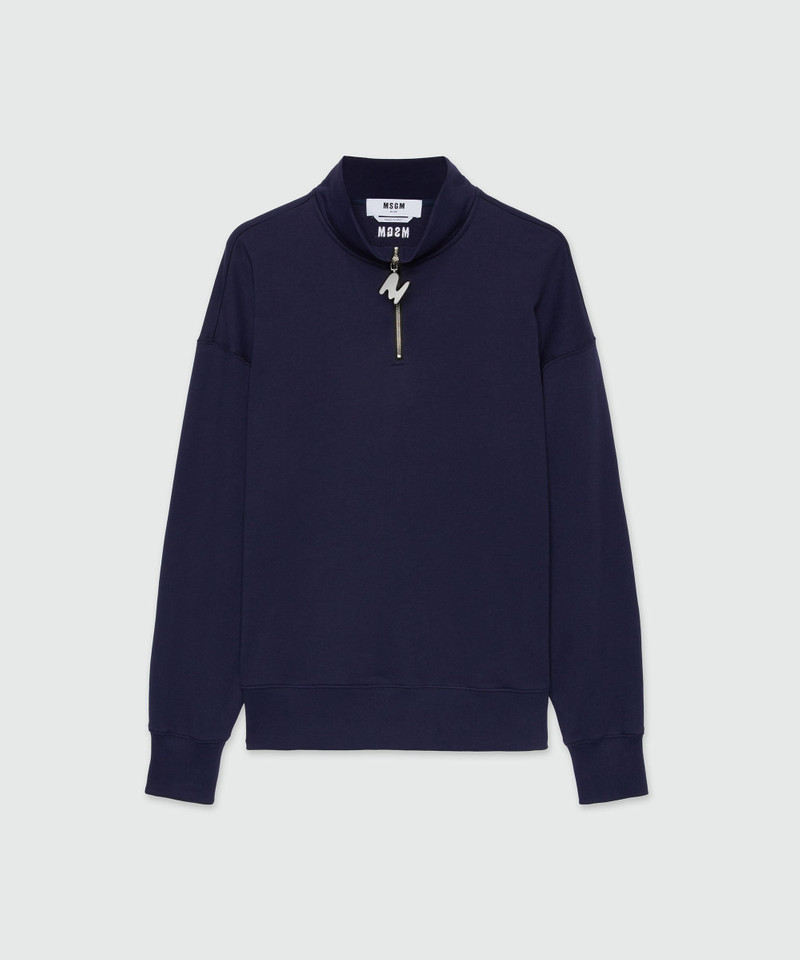 "TheMwave" blue jersey sweatshirt 1