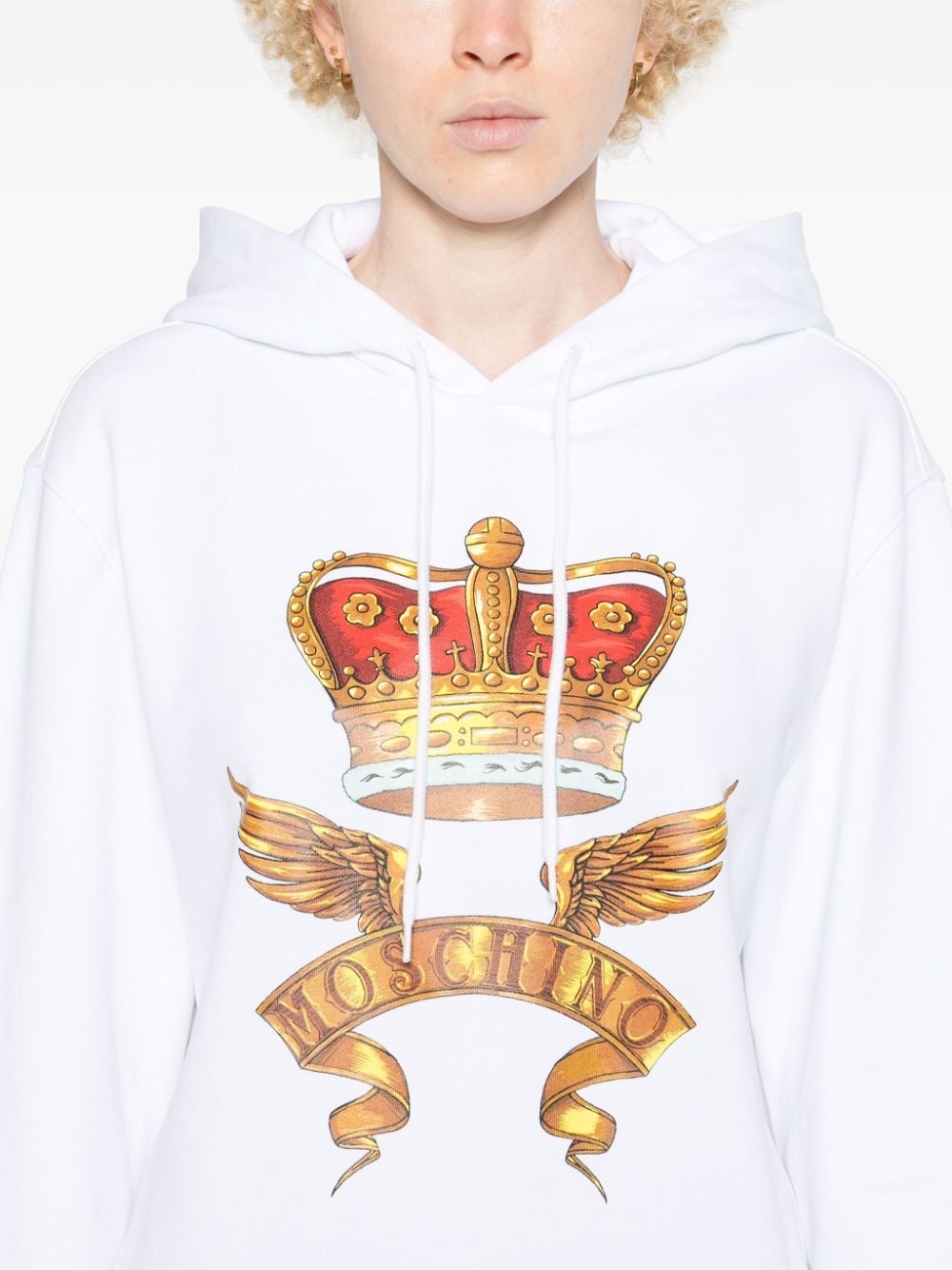 crown-print hoodie - 5