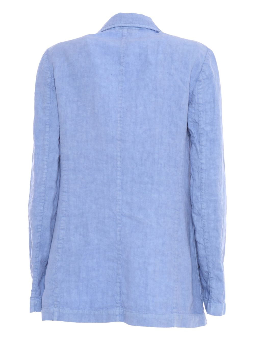 single-button linen blazer - 2