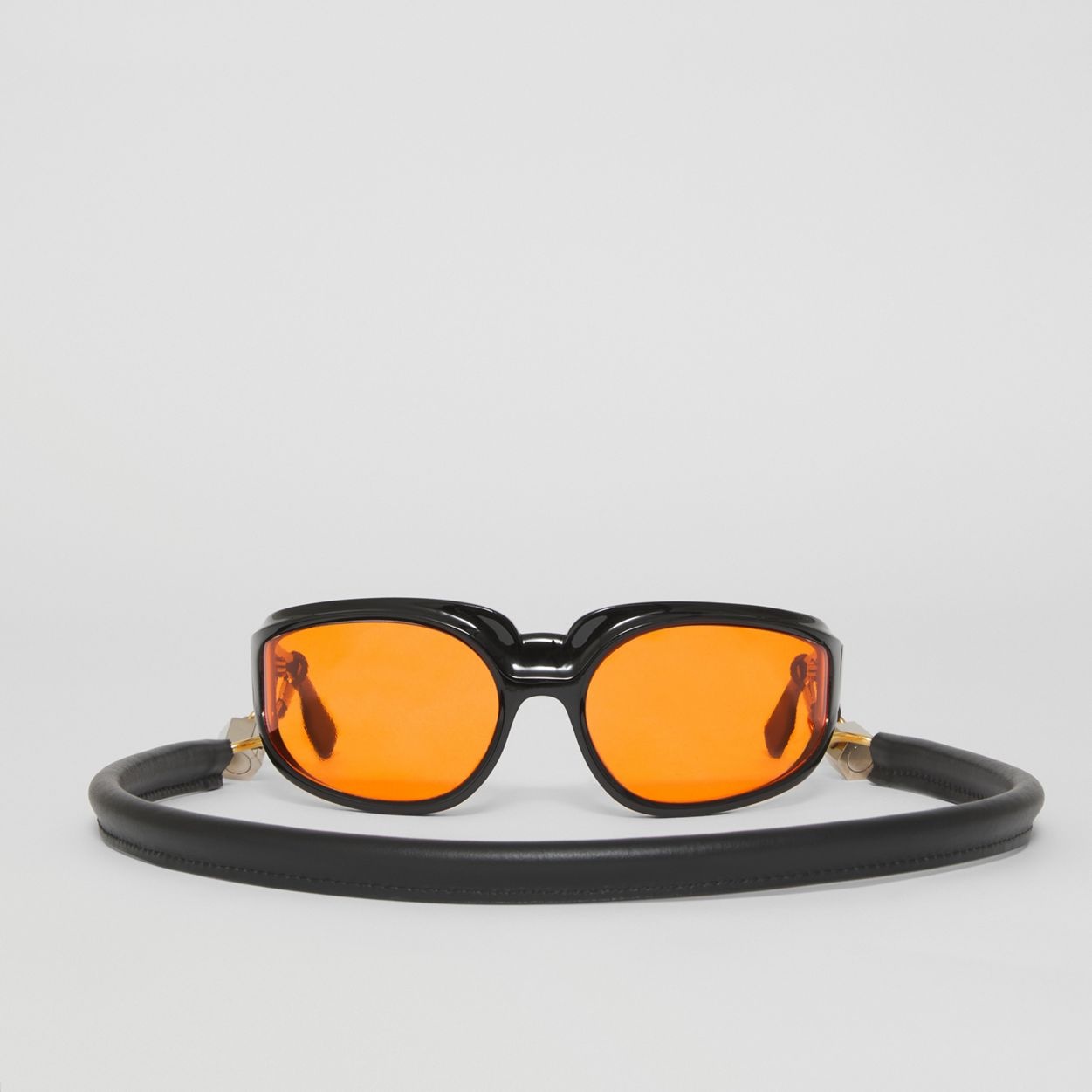 Metallic Detail Leather Eyewear Lanyard - 10